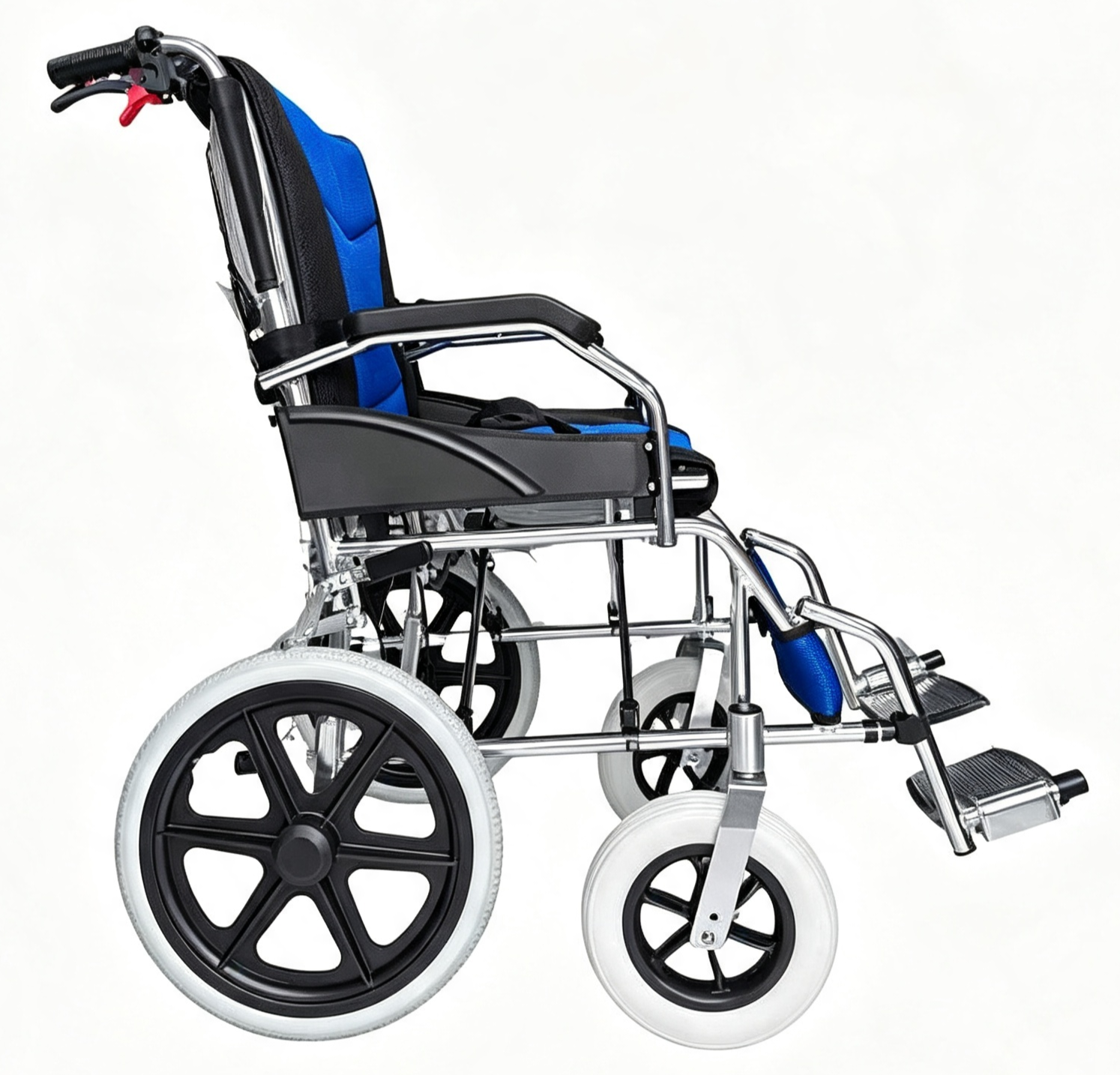 SILLA DE PASEO DE ALUMINIO COLOR AZUL