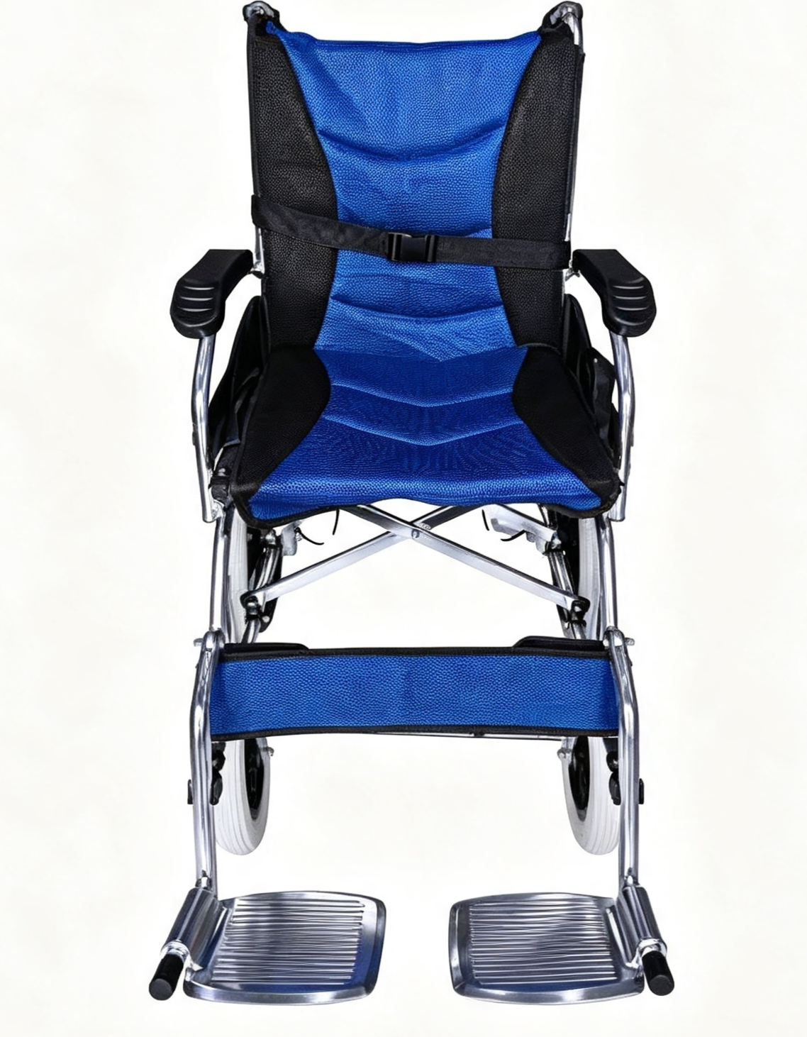 SILLA DE PASEO DE ALUMINIO COLOR AZUL