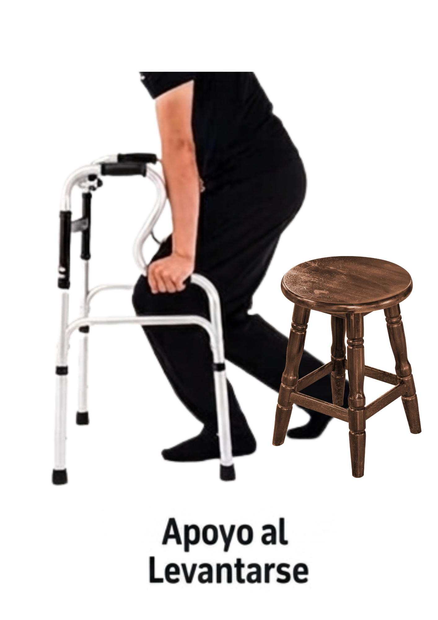 ANDADOR ORTOPÉDICO DE DOBLE APOYO PLEGABLE